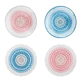 Replaceable Brush Head For KINGDOMCARES KC-2033S Ultrasonic Facial Cleansing Brush Waterproof Skin Cleansing System Acne Skin Scratching Preventing Deep Pore Cleaning Attachable Brush Head (4-Pack)