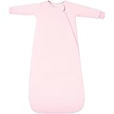 TOTBASIC Baby Sleep Sack Long Sleeve Wearable Blanket 1.0 TOG, Premium Soft Infants Warm Sleeping Bags with 2-way Zippers