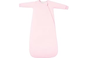 TOTBASIC Baby Sleep Sack Long Sleeve Wearable Blanket 1.0 TOG, Premium Soft Infants Sleeping Bags with 2-way Zippers