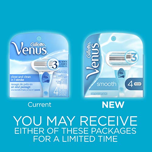 Gillette Venus Smooth Women's Razor Blades - 4 Refills (Packaging May Vary) - Thumbnail 2