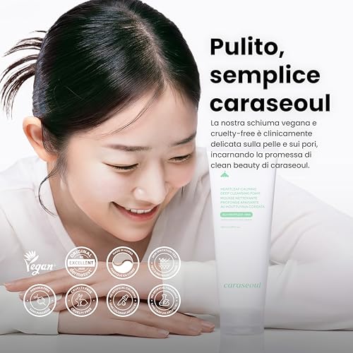 caraseoul Heartleaf Deep Soothing Facial Cleansing Foam - 150ml