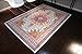 Generations pre8023White_6x8 Oriental Traditional Isfahan Persian Area Rug, 5' x 8', Light Blue/Navy/White/Orange/Yellow/Crimson Red