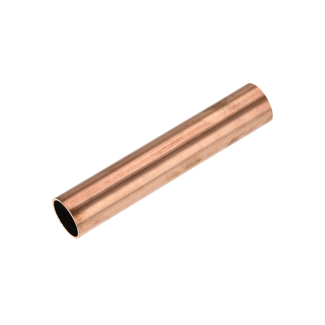 sourcing map Copper Round Tube, 19mm OD 1mm Wall Thickness 100mm Length Straight Pipe Tubing