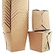 Eco-friendly Durable 32oz Chinese Take Out Boxes 50pk. 100% Recycled Unbleached Takeout Containers are Leakproof and Microwaveable. Stackable To-Go Meal Pails Great for Weddings, Event Party Favors.