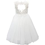 Miama Champagne Lace Tulle Flower Girl Dress - Junior Bridesmaid Dress With Beaded Belt, Knee Length - View #4