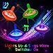 Hanukkah Dreidel - Musical Light Up Spinning Tops Set - Plays 2 Classic Hanukkah Songs - Assorted Colors 2 Pack