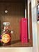 Yerwal Earrings Organizer Book-Portable Stud Hook Dangly Earring Holder-Pu Leather Earring Storage Case-42 Pairs-Rose Red