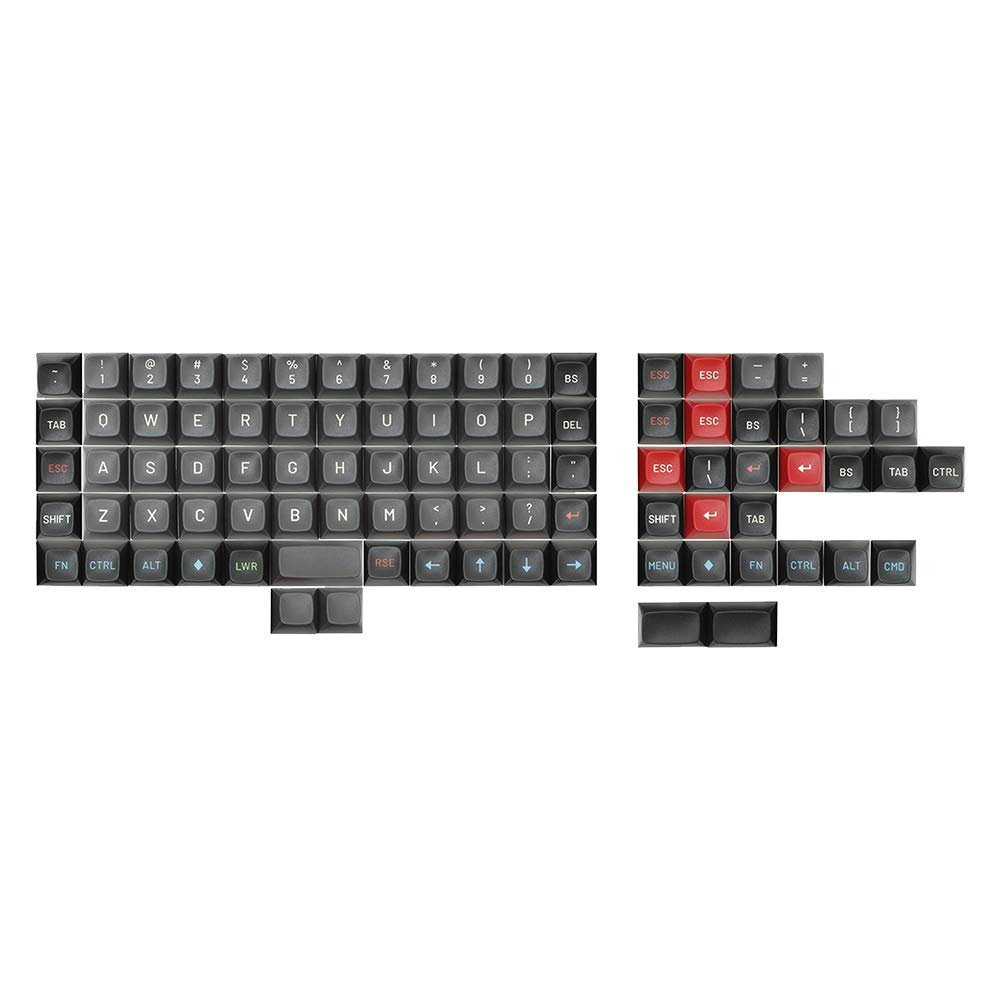 DROP + Matt3o MT3 Susuwatari Custom Keycap Set, ABS Hi-Profile Keycaps, Doubleshot Legends, Cherry MX Compatible Set for Ortholinear Mechanical Keyboards (Ortholinear)