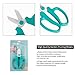 UPAAN Professional Garden Scissors Teflon Coating with Comfort Grip Handle, Perfect for Arranging Flowers, Garden Plants Pruning Tool, Floral Shears Scissors-Bluethumb 2