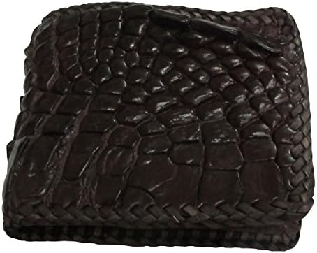 CHEAPEST GENUINE CROCODILE LEATHER BIFOLD WALLET STITCHES PER PATTERN