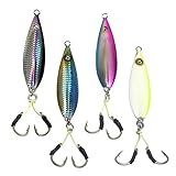 Set of 4 Fall Flat OEM Jigs - 160gr (5.6oz) 4 Colors - Not to be Confused with Other Brands