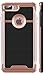 GeekZone iPhone 7 Plus Case, Dualy Layer Shockproof Hybrid Cover Soft TPU Bumper Hard PC Case Brushed Texture Lightweight Protective Armor Case for iPhone 7 Plus (Rose Gold)