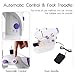 Mini Portable Sewing Machine Double Speed Control Double Thread Needle Electric Household Automatic Sewing Machine with Foot Pedal and Extension Table