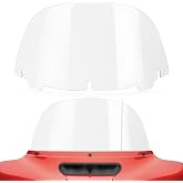 Amazicha 10" Clear Windshield Round Windscreen Wind Splitter Wind Deflector Compatible with Harley Davidson Touring Electra Glide Ultra Classic Street Glide Ultra limited Tri Glide 2014-2023