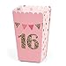 Big Dot of Happiness Sweet 16-16th Birthday Party Favor Popcorn Treat Boxes - Set of 12