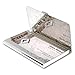 Metal Damask Embossed Business Card Case (Silver)