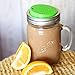 Ecojarz Silicone Drink Top for Wide-Mouth Mason Jars