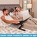 Desk York Adjustable Laptop Stand to Use in Bed Recliner/Sofa -Best Gift for Friend-Men-Women-Student- Couch Lap Tray- Aluminum Table for Computer- 2 Built in Fans-Mouse Pad&USB Cord -Up to 17″ Blackthumb 3