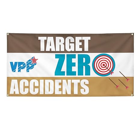 Amazon Com Vinyl Banner Sign Vpp Target Zero Accidents Business