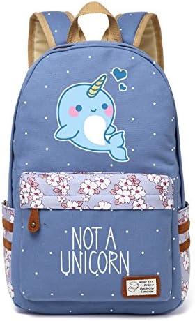 Kid's Girls Floral Animal Cartoon School Backpack Cute Unicorn Travel Shoulder Bag (8)