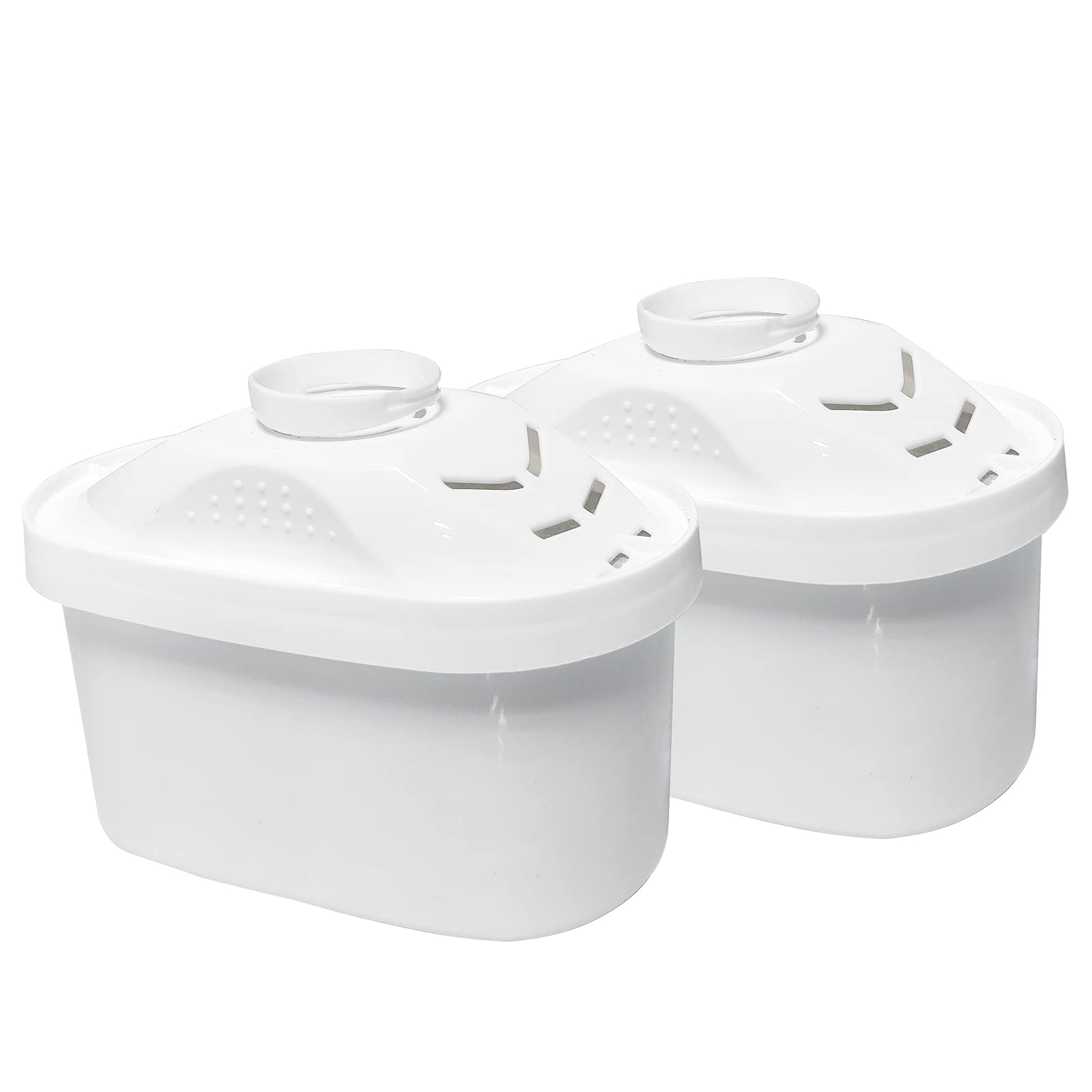 Photo 1 of 2 Pack Water Filter Replacement Universal Cartridges with Multistage Filtration System, Removes Chlorine, Fluoride, Dirt, and Harmful Metals