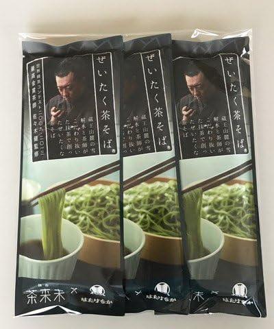 Japanese Matcha Green Tea Soba Noodles 'Cha Soba' 200gX3packs