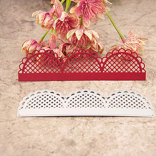 Multibey 4 Packs Embossing Scrapbooking Cutting Dies Stencil Stamp DIY Crafts Template 3D Effect Card Paper Making Supplies Set(Lace Shaped) - Thumbnail 4