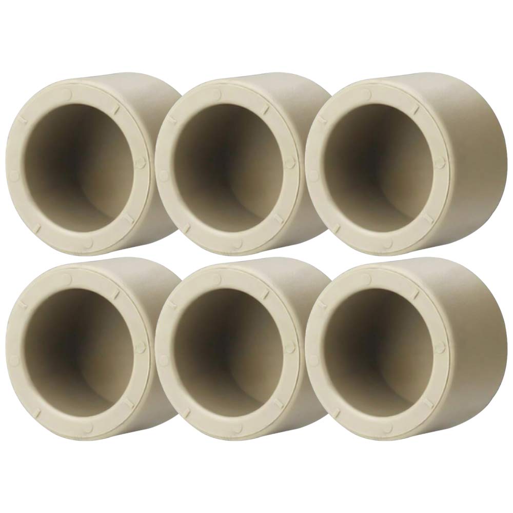 YOFASEN Water Pipe Fittings Caps - 25mm PPR Water Hose Pipe Adapter Coupler Caps Stop End,6 Pack