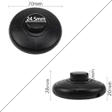 LbsAMP Foot Switch 2A 250V Round Push Button for Lamps Table Floor Lights Black view 2