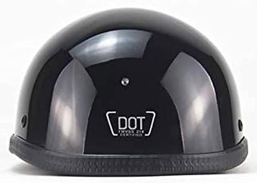 YMKJGZS German Style Open Face Road Riding Beanie Helmet Low