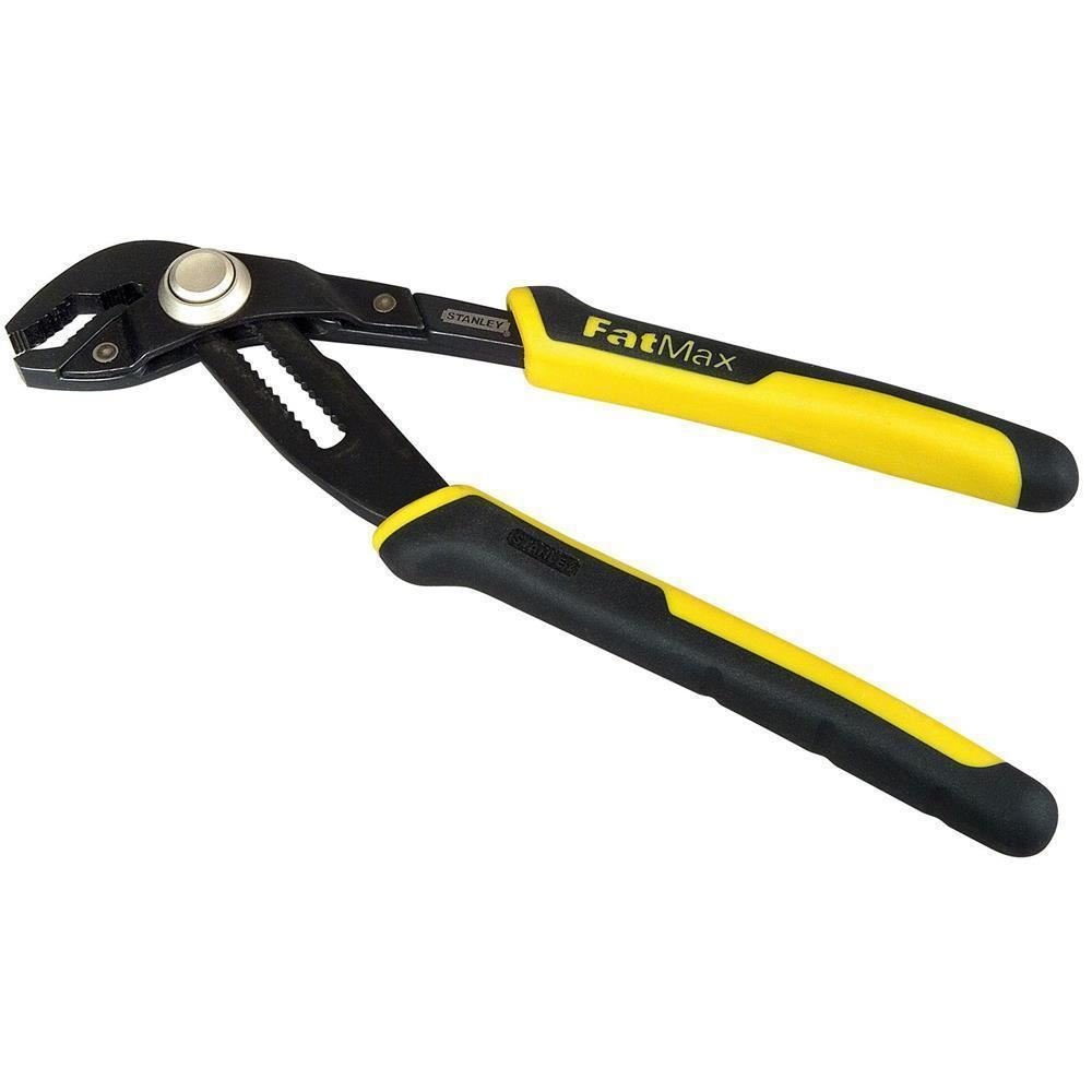 STANLEY 0-84-647 Multigrip Groove Joint Pliers 8'', Black/Yellow