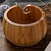 Trusafe Bamboo Yarn Bowl Knitting Accessories Yarn Holder Crochet Accessories Knitting Bowl (6