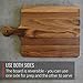 Made in USA Walnut Cutting Board by Virginia Boys Kitchens - Butcher Block made from Sustainable Hardwood (Handle - 10x16)