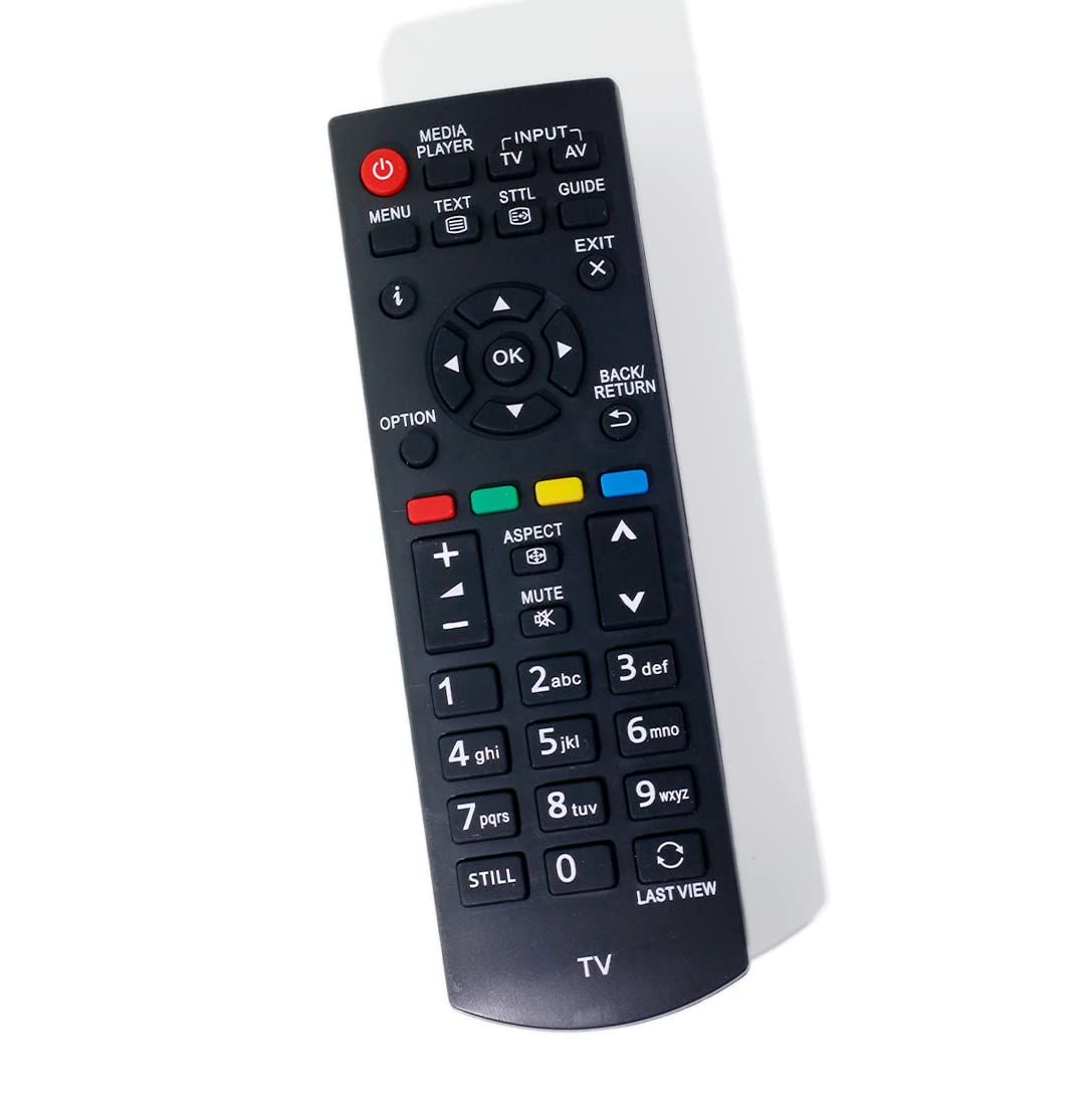 AULCMEET N2QAYB000816 Replacement Remote for Panasonic OLED LCD TV TX-32A400B TX-32A400E TX-42AR400 TX-42AR400A TX-42AW404 TX-L24XM6E TX-L32B6E TX-L32B6ES TX-LR19XM6 TX-LR24XM6 TH-32A410RA TX-32A400Y