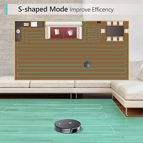 Robotic Vacuum Cleaner, with 1800Pa Ultra Strong Suction, Pet Hair Cleaning, Smart Path Mapping