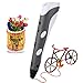 Soyan 3D Pen for Arts and Crafts, 3D Molding, Sculpting and Doodling, Perfect Gift for Kids (Gray)