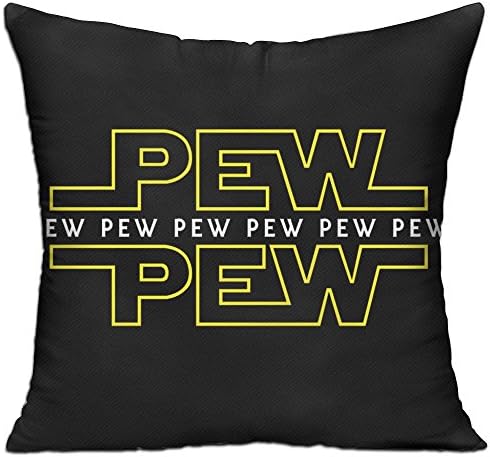 Pew Pew Style Throw Pillow Sofa Couch Cushion Cover 18x18 Inch(45cmx45cm) Decorative Pillow Case