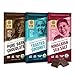 K'UL Dark Chocolate bars with 70+80% Cacao-Himalayan Sea Salt + Toasted Coconut + Pure Dark Chocolate, 8.4 Oz, Pack Of 3