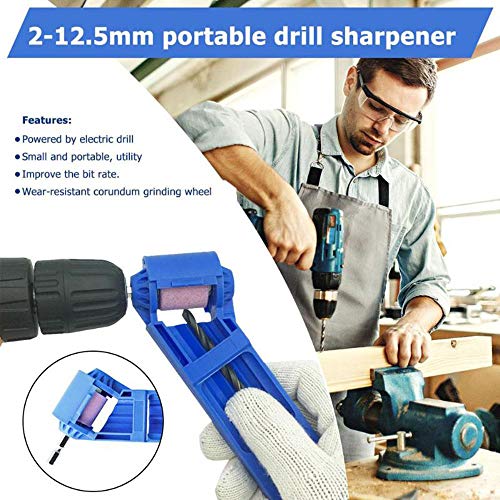 Diamond Hand Drill Bit Sharpening Tool Portable Drill Bit Grinder ron-based Bit for Grinding with Wrench