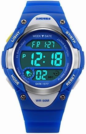 Kids Watches Boys Digital Waterproof Sports Toddle Watch for Youth Blue