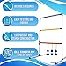 Ideas In Life One Piece Ladder Ball Game Set - Indoor and Outdoor Games for Adults and Kids – Hillbilly Golf Backyard Toys Ladder Golf Toss Game and 6 Bolas