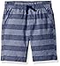 Crazy 8 Boys' Big Chmbry Sht Chambray Stripe Po Woven Short