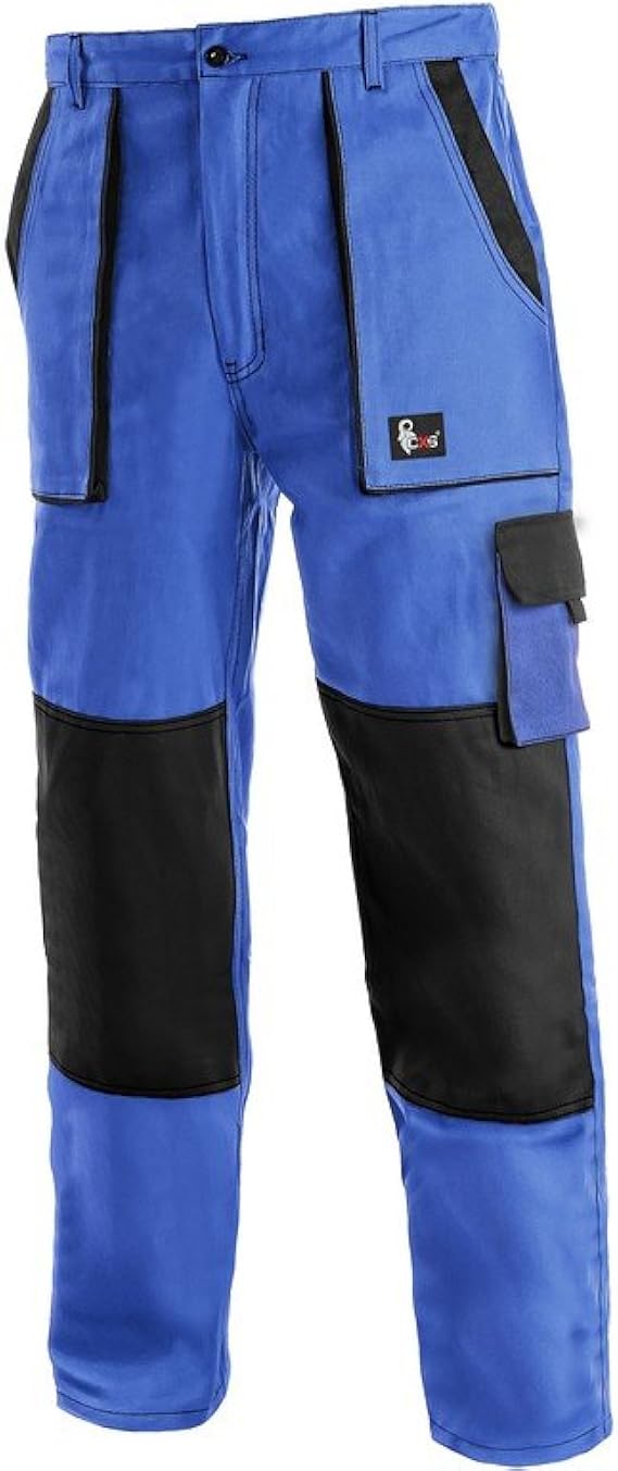 Men Work Trousers Pants Painters Decorators Blue New Cotton Lux&J