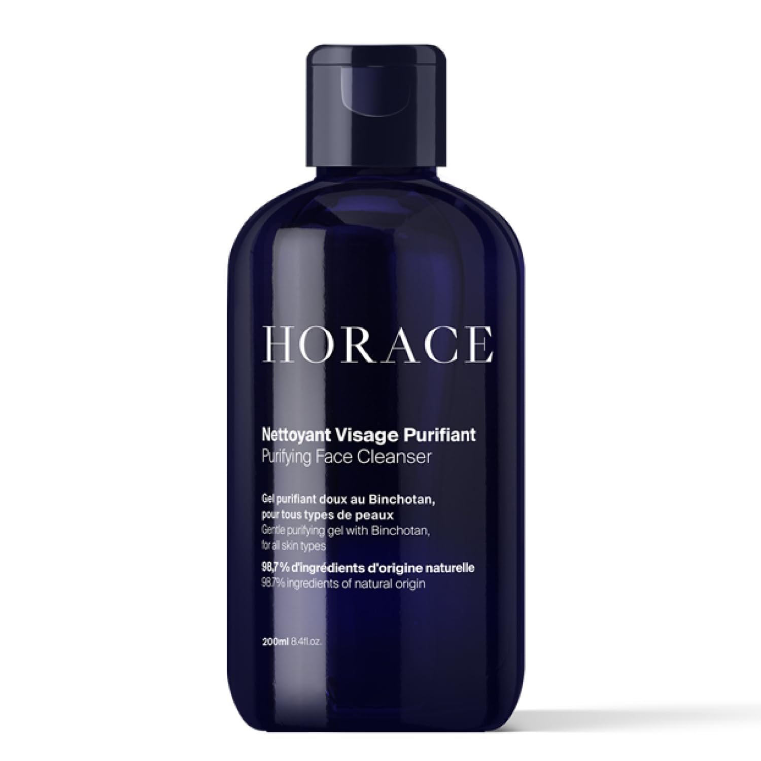 HORACE Face Wash for Men - Purifying Gel Against Excess Sebum - Gentle Skincare for All Skin Types - Unscented, 200 ml