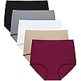 FallSweet No Show High Waist Briefs Underwear for Women Seamless Panties Multi Pack
