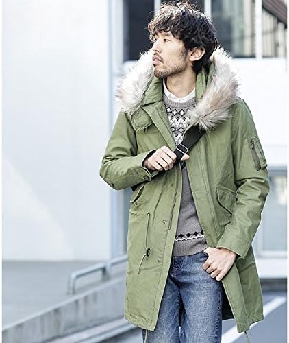 Amazon ナノ ユニバース メンズ Nano Universe 予約商品 17aw ファー付3wayロングモッズコート オリーブ S コート ジャケット 通販