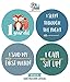 Baby Monthly Milestone Stickers (Set of 20) - Birth to 12 Months + 7 Bonus Achievement Stickers