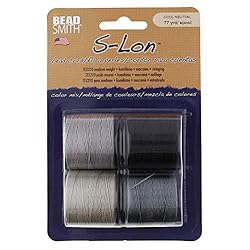 Beadsmith S-Lon Cord Multipack with 4 Spools