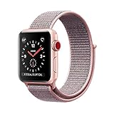 VATI Compatible for Apple Watch Band 38mm 42mm Soft Breathable Nylon Sport Loop Band Adjustable Wrist Strap Replacement Band Compatible for iWatch Series 3/2/1, Sport, Nike+, Edition