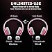 Beyution bt513 Wireless Built in Mic Bluetooth Headphone - Retail Package - Pink